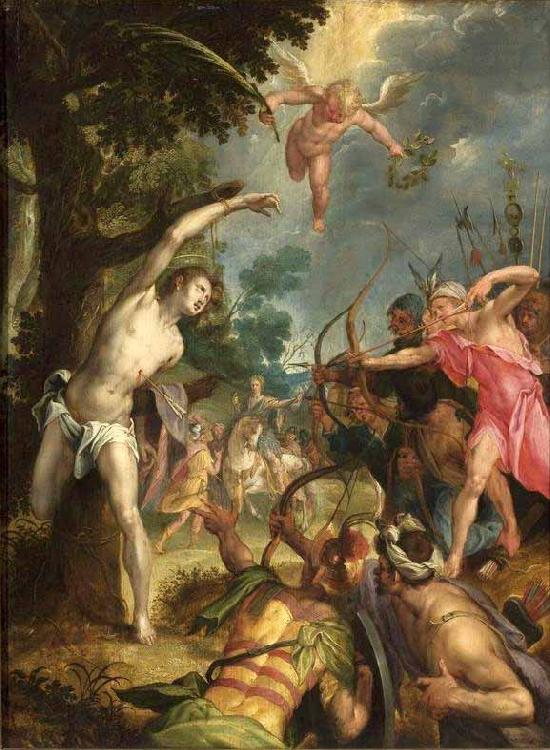 Hans von Aachen Martyrdom of Saint Sebastian Germany oil painting art